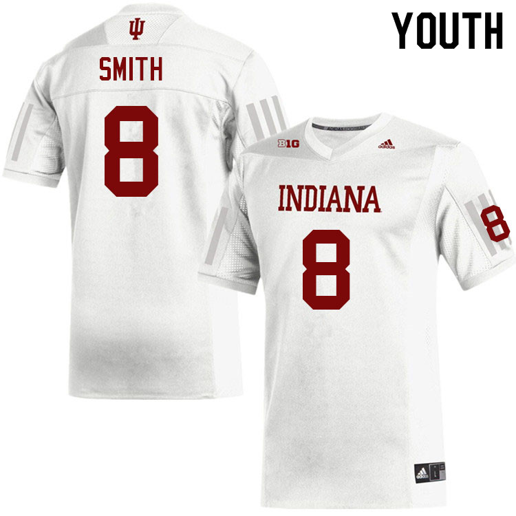 Youth #8 Jaquez Smith Layne Indiana Hoosiers College Football Jerseys Sale-White